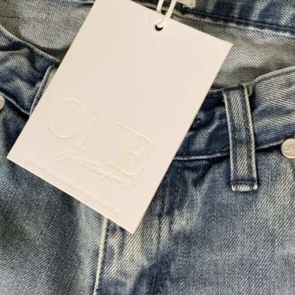 One Teaspoon Freebirds Skinny Jeans Distressed Denim ankle Zip Lowrise acid wash - Picture 13 of 16